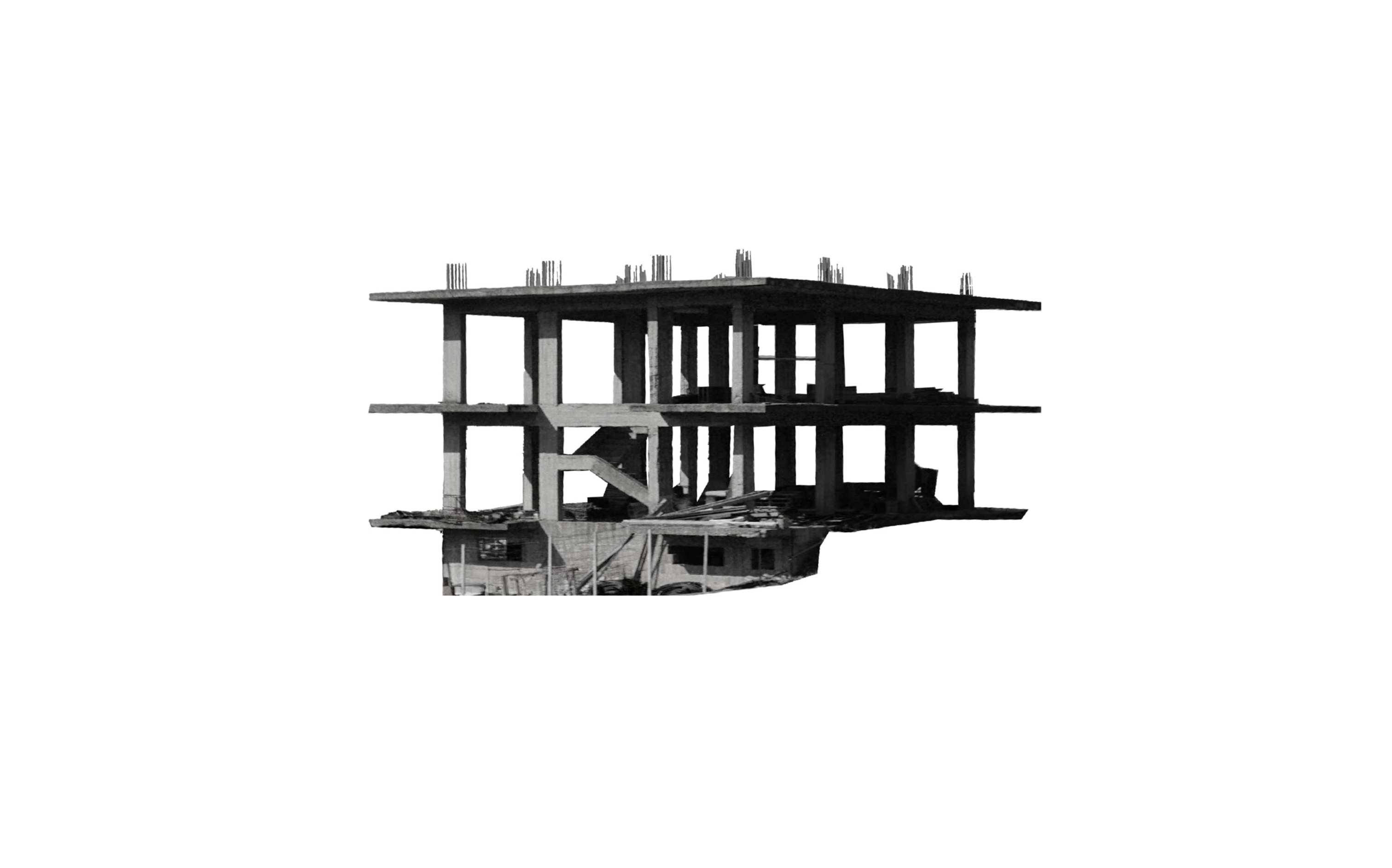 Unfinished concrete structure in Southern Italy